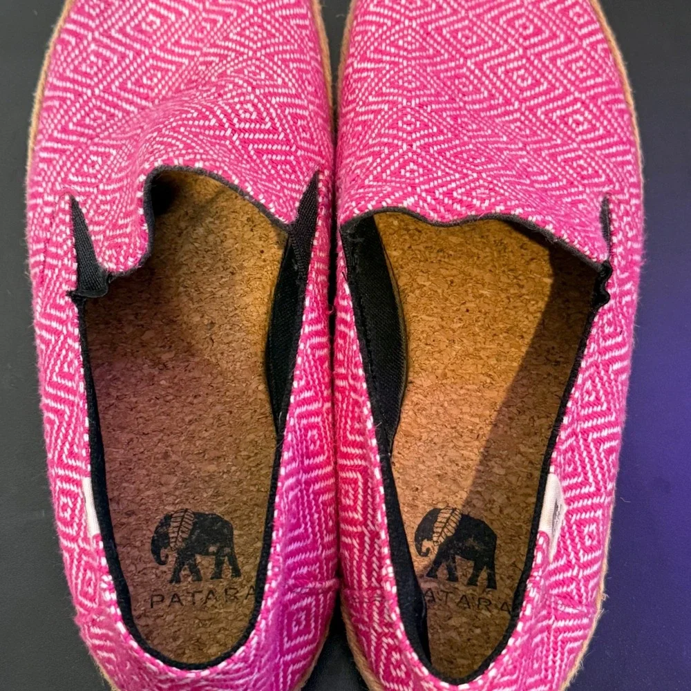 Patara Seeker Slip On‎ Pink Espadrille Loafers